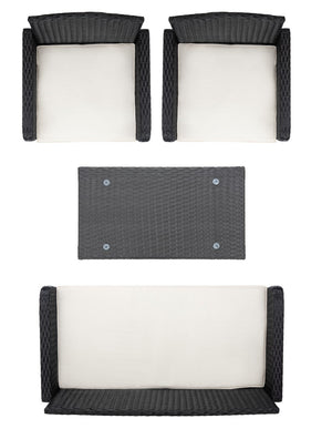 Safavieh Aboka 4Piece Living Set PAT7505E