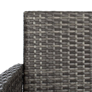 Bandele 4-Piece Stylish Living Set with Glass Top Table, Armchairs, Loveseat for Poolside Relaxation