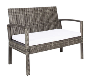 Bassey 4 Piece Outdoor Living Set – Transform Your Patio with Tropical Elegance and Comfort