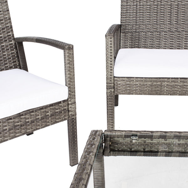 Bassey 4 Piece Outdoor Living Set – Transform Your Patio with Tropical Elegance and Comfort