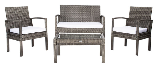 Bassey 4 Piece Outdoor Living Set – Transform Your Patio with Tropical Elegance and Comfort