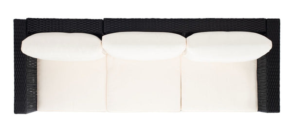 Madalina Living Set - Elegant Outdoor Lounge Furniture with Plush Cushions and Glass Coffee Table
