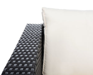 Madalina Living Set - Elegant Outdoor Lounge Furniture with Plush Cushions and Glass Coffee Table