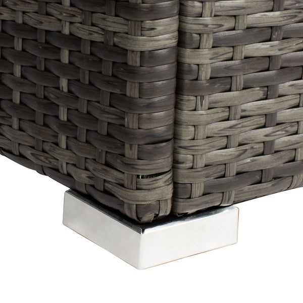 Diona Modern Outdoor Living Set with Chic Grey Frames and Luxurious Cushions for Stylish Lounging