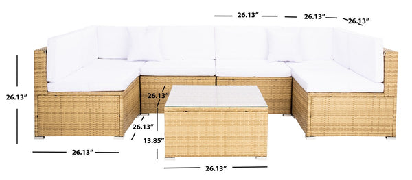 Diona Modern Outdoor Living Set with Chic Grey Frames and Luxurious Cushions for Stylish Lounging