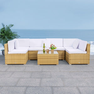 Diona Modern Outdoor Living Set with Chic Grey Frames and Luxurious Cushions for Stylish Lounging