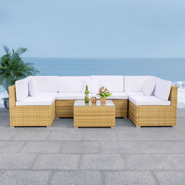 Diona Modern Outdoor Living Set with Chic Grey Frames and Luxurious Cushions for Stylish Lounging