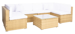 Diona Modern Outdoor Living Set with Chic Grey Frames and Luxurious Cushions for Stylish Lounging
