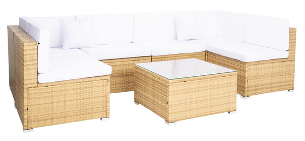Diona Modern Outdoor Living Set with Chic Grey Frames and Luxurious Cushions for Stylish Lounging