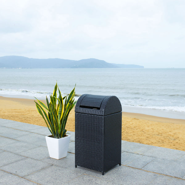 Serapis Stylish Trash Bin - Elevate Your Outdoor Décor with Chic Waste Management Solution Today!