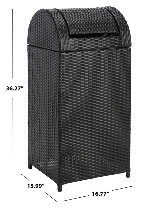 Serapis Stylish Trash Bin - Elevate Your Outdoor Décor with Chic Waste Management Solution Today!