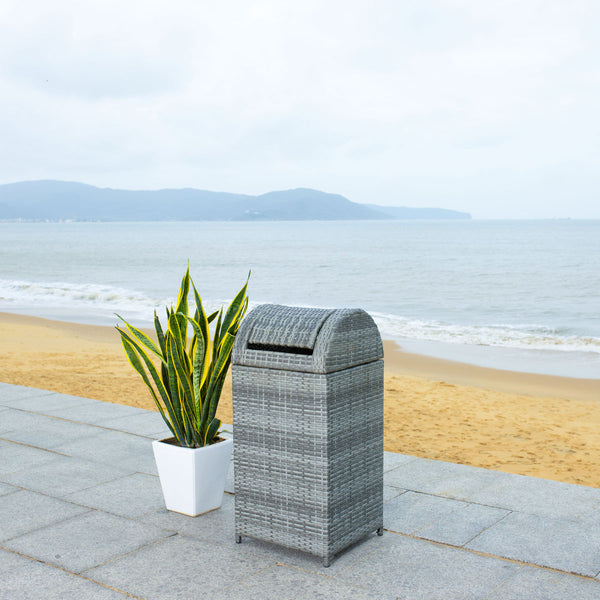 Serapis Stylish Trash Bin - Elevate Your Outdoor Décor with Chic Waste Management Solution Today!