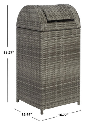 Serapis Stylish Trash Bin - Elevate Your Outdoor Décor with Chic Waste Management Solution Today!
