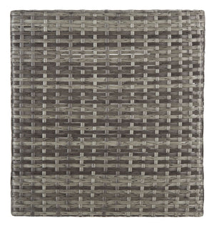 Mazeli Decorative Trash Bin - Chic Outdoor Waste Container with Removable Top and Steel Frame Design