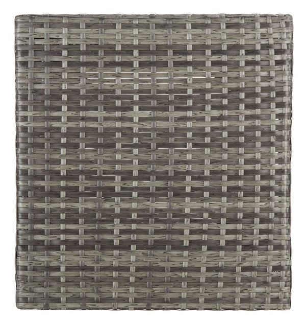 Mazeli Decorative Trash Bin - Chic Outdoor Waste Container with Removable Top and Steel Frame Design