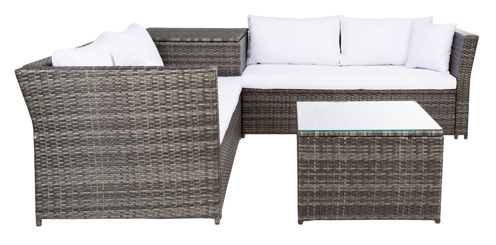 Safavieh Helga Living Set Grey Brown/White PAT7513C-2BX