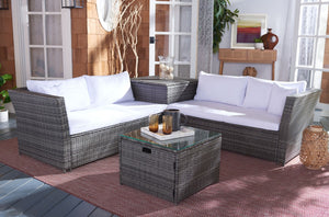 Safavieh Helga Living Set Grey Brown/White PAT7513C-2BX