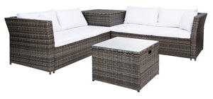 Safavieh Helga Living Set Grey Brown/White PAT7513C-2BX