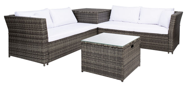 Safavieh Helga Living Set Grey Brown/White PAT7513C-2BX