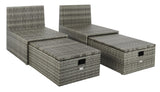 Pramla Outdoor Sette With Ottoman