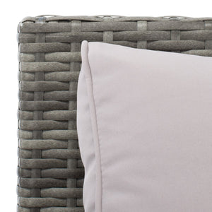 Vellor 4 Piece Coastal Living Set with Plush Cushions and Glass-Topped Coffee Table for Relaxation