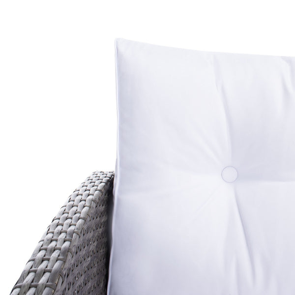 Vellor 4 Piece Coastal Living Set with Plush Cushions and Glass-Topped Table for Relaxed Style