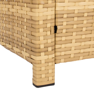 Vellor 4 Piece Coastal Living Set with Plush Cushions and Glass-Topped Table for Relaxed Style