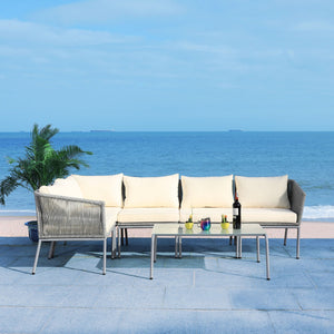 Safavieh Remsin Living Set Grey/Beige PAT7521A-2BX