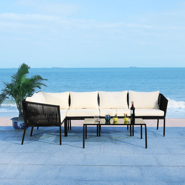 Safavieh Remsin Living Set Black/Beige PAT7521B-2BX