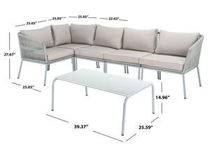 Safavieh Remsin Living Set Grey/Grey PAT7521C-2BX