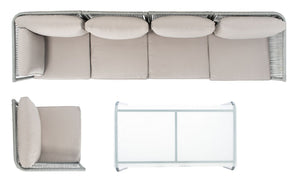 Safavieh Remsin Living Set Grey/Grey PAT7521C-2BX