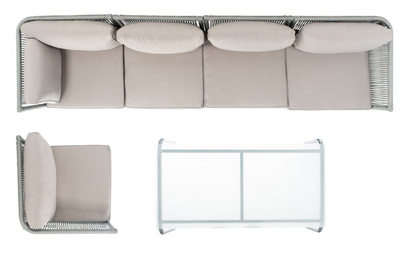 Safavieh Remsin Living Set Grey/Grey PAT7521C-2BX