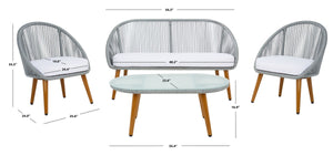 Safavieh Halcott 4Piece Living Set PAT7526A