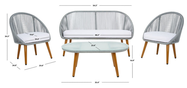 Safavieh Halcott 4Piece Living Set PAT7526A