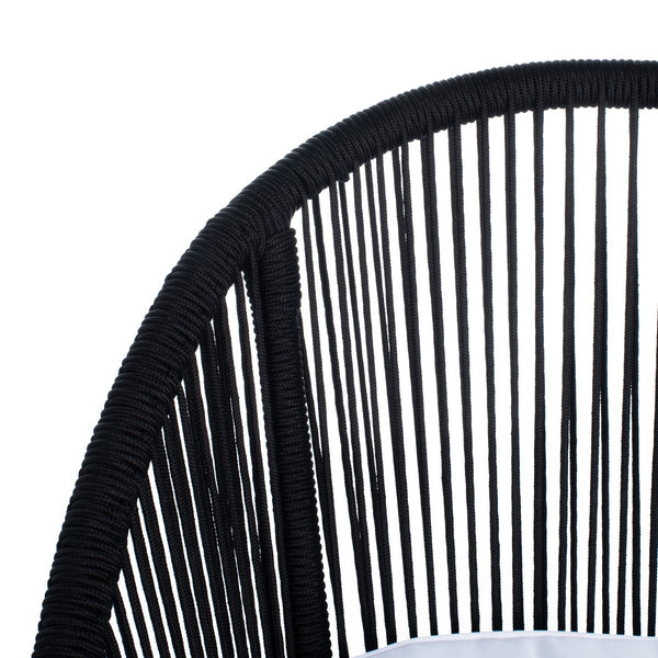 Halcott 4-Piece Mid-Century Modern Living Set with Stylish Barrel Chairs and Glass Coffee Table