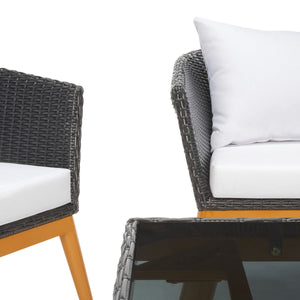 Safavieh Malsor 4Piece Outdoor Living Set PAT7529A-2BX