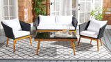 Safavieh Malsor 4Piece Outdoor Living Set PAT7529A-2BX