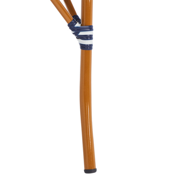 Safavieh California Armchair - Set of 2 Navy / White Aluminum / Wicker PAT7531E-SET2