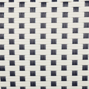 Safavieh California Bar Stool White / Navy Aluminum / Wicker PAT7534D