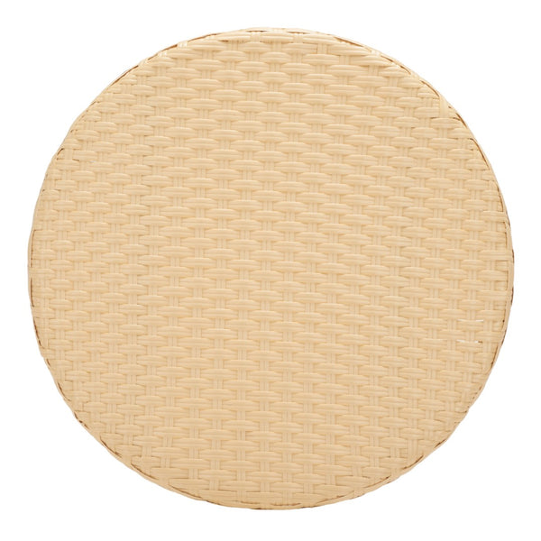 Safavieh California Bistro Table Natural Aluminum / Wicker PAT7536A