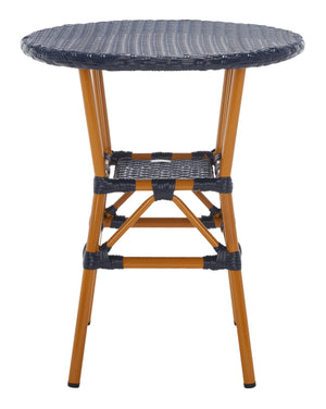 Safavieh California Bistro Table Navy Aluminum / Wicker PAT7536B