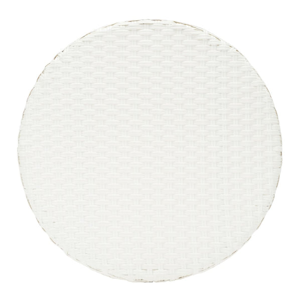 Safavieh California Bistro Table White Aluminum / Wicker PAT7536C