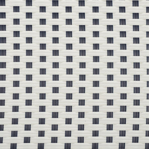 Safavieh California Bistro Table White / Navy Aluminum / Wicker PAT7536D