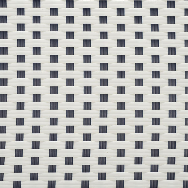 Safavieh California Bistro Table White / Navy Aluminum / Wicker PAT7536D