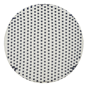 Safavieh California Bistro Table White / Navy Aluminum / Wicker PAT7536D