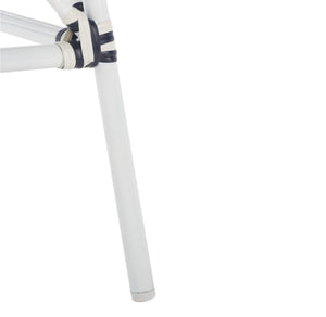 Safavieh California Bistro Table Navy / Navy Aluminum / Wicker PAT7536F