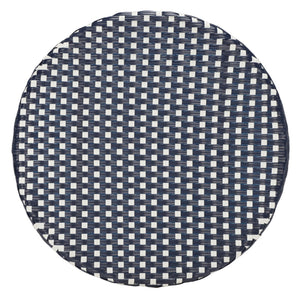 Safavieh California Bistro Table Navy / Navy Aluminum / Wicker PAT7536F