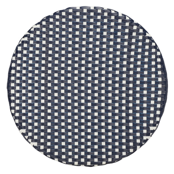 Safavieh California Bistro Table Navy / Navy Aluminum / Wicker PAT7536F