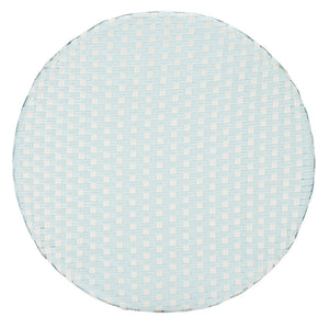 Safavieh California Bistro Table Baby Blue / White Aluminum / Wicker PAT7536G