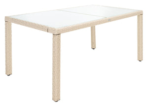 Jolin 7 Piece Outdoor Dining Set - Chic Wicker Design with Plush Cushions for Stylish Entertaining